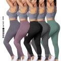 Wholesale workout leggings high waist scrunch butt seamless yoga womens leggings customize